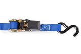 Ratchet Tie Down Straps - 4 Pk - 15 Ft- 500 Lbs Load Cap- 1500 Lb Break Strength- Cambuckle Alternative- Cargo Straps Includes 2 Bungee Cord