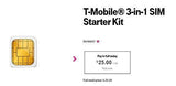 (2 Pack) Authentic Official T-Mobile SIM Card Micro/Nano/Standard GSM 4G/3G/2G LTE