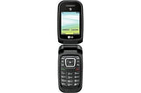 LG B470 AT&T Prepaid Basic 3g Flip Phone, Black - Carrier Locked to AT&T