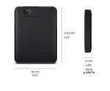 WD 2TB Elements Portable External Hard Drive - USB 3.0 - WDBU6Y0020BBK-WESN