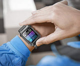 SupCase Rugged Protective Case for Apple Watch 4 / Watch 5 [44mm], with Strap Bands, Black