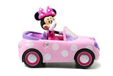 Jada Toys Disney Junior Minnie Mouse Roadster RC Car with Polka Dots, 27 MHz