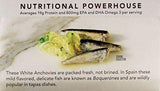 Wild Planet Wild White Anchovies in Extra Virgin Olive Oil, 3rd Party Mercury Tested, 4.4 Ounce, Pack of 12