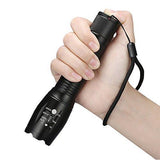 LED Tactical Flashlight, Binwo Super Bright 2000 Lumen XML T6 LED Flashlights Portable Outdoor Water Resistant Torch Light Zoomable Flashlight 2 Pack
