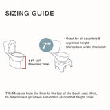 Squatty Potty The Original Bathroom Toilet Stool, 7" height, White
