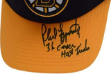 Phil Esposito Boston Bruins Autographed Cap with"36 Career Hat Tricks"