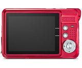 AbergBest 21 Mega Pixels 2.7" LCD Rechargeable HD Digital Camera Video Camera Digital Students Cameras,Indoor Outdoor for Adult/Seniors/Kid (Red)