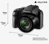 PANASONIC LUMIX FZ80 4K Digital Camera, 18.1 Megapixel Video Camera, 60X Zoom DC VARIO 20-1200mm Lens, F2.8-5.9 Aperture, POWER O.I.S.  (Black)