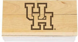 Houston Cougars 3" x 5.5" Hofheinz Pavilion Engraved Game-Used Basketball Court
