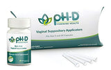 pH-D Feminine Health Support by Vireo, Boric Acid Vaginal Suppositories, Bottle of 24 (600mg)