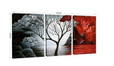 The Cloud Tree Wall Art Oil PaintingS Giclee Landscape Canvas Prints for Home Decorations, 3 Panels