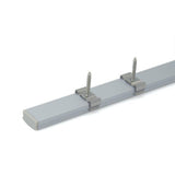 hunhun 10-Pack 6.6ft/ 2Meter U Shape LED Aluminum Channel System with Milky Cover, End Caps and Mounting Clips, Aluminum Profile