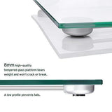 Etekcity Digital Body Weight Bathroom Scale with Body Tape Measure, 8mm Tempered Glass, 400 Pounds