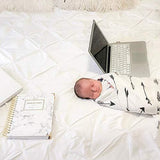 upsimples Baby Swaddle Blanket Unisex Swaddle Wrap Soft Silky Bamboo Muslin Swaddle Blankets Neutral Receiving Blanket f Large 47 x 47 inches