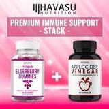Havasu Nutrition Elderberry Gummies - Supports Immune System Health - Made with Premium Plant-Based Pectin - NO Gelatin, NO Fructose Corn Syrup