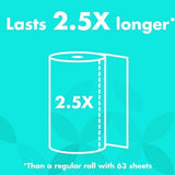 Presto! Flex-a-Size Paper Towels, Huge Roll, 12 Count = 30 Regular Rolls