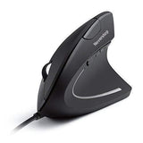 Wired Vertical Mouse, Optical Ergonomic Mouse with 4 Adjustable DPI 800/1200/2000/3200, 6 Buttons USB Computer Mouse with 4 Colors LED Light