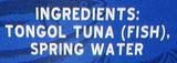 Crown Prince Natural Chunk Light Tongol Tuna in Spring Water, No Salt Added, 5 Ounce Cans (Pack of 12)