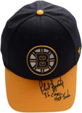 Phil Esposito Boston Bruins Autographed Cap with"36 Career Hat Tricks"