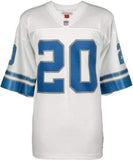 Barry Sanders Detroit Lions Autographed White Mitchell & Ness Replica Jersey