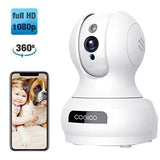 Wireless Camera, 1080P HD WiFi Pet Camera Baby Monitor, Pan/Tilt/Zoom IP Camera for Elder/Nanny Security Cam Night Vision Motion Detection 2-Way Audio