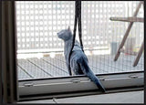 Flux Phenom Reinforced Magnetic Screen Door, Fits Doors up to 38 x 82-Inch, Black