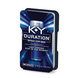 Duration Spray for Men,  K-Y - Male Genital Desensitizer Spray to last longer, 0.16 fl Oz.,  36 Sprays/0.16 Made With Delay Lube