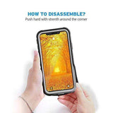 Justcool Designed for iPhone XR Case, Clear Full Body Heavy Duty Protection