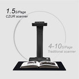 CZUR ET18 Pro Advanced Professional-Level Book & Document Scanner with Smart OCR for Mac and Windows, Patented Laser Auto-Flatten & Deskew Technology