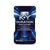 Duration Spray for Men,  K-Y - Male Genital Desensitizer Spray to last longer, 0.16 fl Oz.,  36 Sprays/0.16 Made With Delay Lube