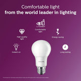 Philips LED Non-Dimmable A19 Frosted Light Bulb: 800-Lumen, 2700-Kelvin, 8.5-Watt (60-Watt Equivalent), E26 Base, Soft White, 16-Pack