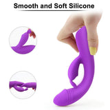 G Spot Rabbit Vibrator with Bunny Ears for Clitoris Stimulation, PALOQUETH Waterproof Dildo Vibrator Clit Stimulator with 9 Vibration Modes Quiet