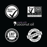 Biotin (10,000mcg) with Organic Coconut Oil | Supports Healthy Hair, Skin & Nails | Non-GMO Verified & Vegan Certified (120 Veggie-Softgels)