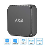AK2 Mini PC,Intel Celeron J3455,Windows 10 Mini Computer,8GB RAM/120GB mSATA SSD,4K HD Graphics,Gigabit Ethernet,Dual Band Wi-Fi,Bluetooth 4.2
