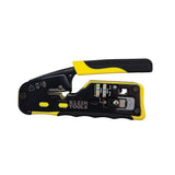 Pass-Thru Modular Wire Crimper, All-in-One Tool Cuts, Strips, Crimps, Fast and Reliable Klein Tools VDV226-110