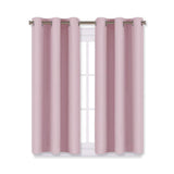 Blackout Curtain Panels for Girls Room (Baby Pink=Lavender Pink, 1 Pair,29 x 45 Inch)