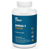 Dr Tobias Omega 3 Fish Oil Triple Strength, 2,000mg, Burpless, Non-GMO, NSF-Certified, 180 Counts