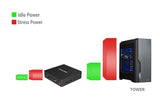 Desktop Mini PC Quad-Core Intel Celeron J3160 Processor (up to 2.24GHz),4G DDR3/NVMe 128GB SSD Pre-Installed with Windows 10 Pro 4K HDMI&VGA