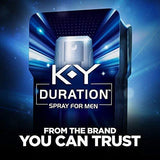 Duration Spray for Men,  K-Y - Male Genital Desensitizer Spray to last longer, 0.16 fl Oz.,  36 Sprays/0.16 Made With Delay Lube