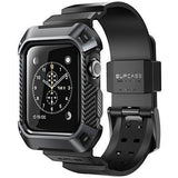 SUPCASE [Unicorn Beetle Pro] Case for Apple Watch 3, Rugged Protective Case with Strap Bands for Apple Watch Series 3 2017 Edition (Black)