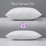 Emolli 12 x 20 Pillow Inserts Set of 2, Throw Pillow Inserts - white