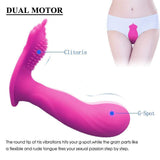 Wearable Vibrator Clitoris and G-Spot Stimulator Remote Control Vibrate Masturbation Dildo Toys for Adult,Invisible Wearable Vibrating Wand USB