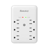 Huntkey 6 AC Outlets Surge Protector with 2 USB Charging Ports 3.4 Amp, SMD607A