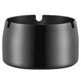 Stainless Steel Ashtray, Outdoor Indoor Ashtray, Home Office Decoration Desktop BLACK