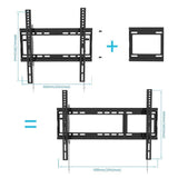 Everstone Tilt TV Wall Mount Bracket for Most 32-80 Inch LED,LCD,OLED,Plasma Flat Screen,Curved TVs