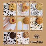 Granny Bella's Cookie Gift Baskets, 52 Gourmet Handmade Cookies, Christmas Holiday Assortment Food Gifts, Prime Unique Box Delivery