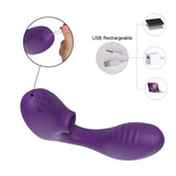 Clitoral Sucking Vibrator with Clitoris and G-Spot Stimulation, Wearable Dildos Couple Vibrators with 10 Suction & Vibration Settings, Rechargeable