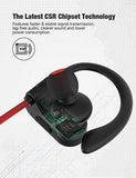 Otium Bluetooth Headphones, Best Wireless Earbuds IPX7 Waterproof Sports Earphones w/Mic HD Stereo Sweatproof in-Ear Earbuds Gym Running Headsets