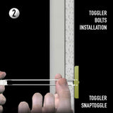 TOGGLER SNAPTOGGLE Drywall Anchor with Included Bolts for 1/4-20 Fastener Size; Holds 80 pounds Each by TOGGLER (20 Pack)