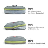 pack all Compression Packing Cube for Travel Clothes Organizer Pouch Single Storage Bag Luggage Organizer Mesh Packing Square Space Saver
